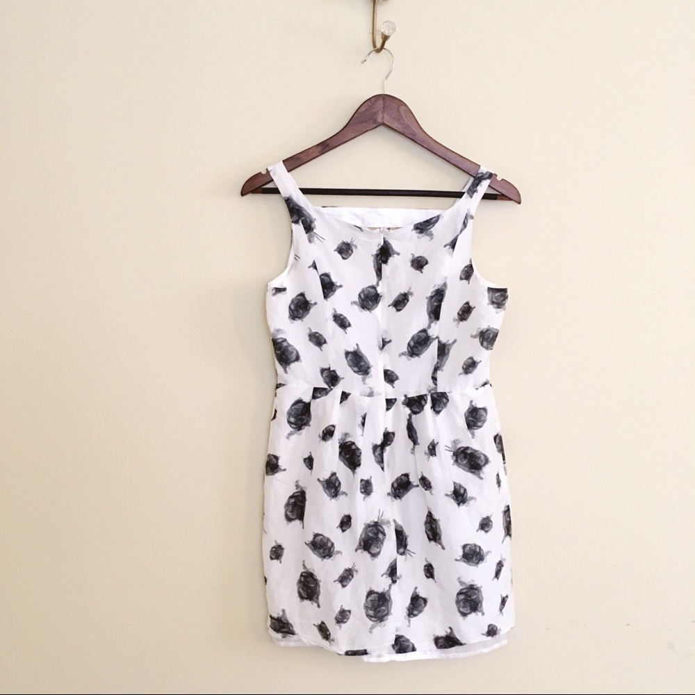 BB Dakota Cutout Sundress Watercolor Print Shift 8